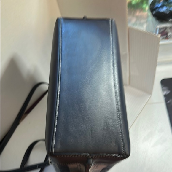 Coach Large Blue Striped Millie Tote Bag - Picture 5 of 9